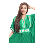 Fatima Moroccan Woman Casual Kaftan - Green