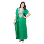 Maria Moroccan Woman Casual Kaftan - Green
