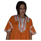 Halima Moroccan Woman Casual Kaftan - Orange