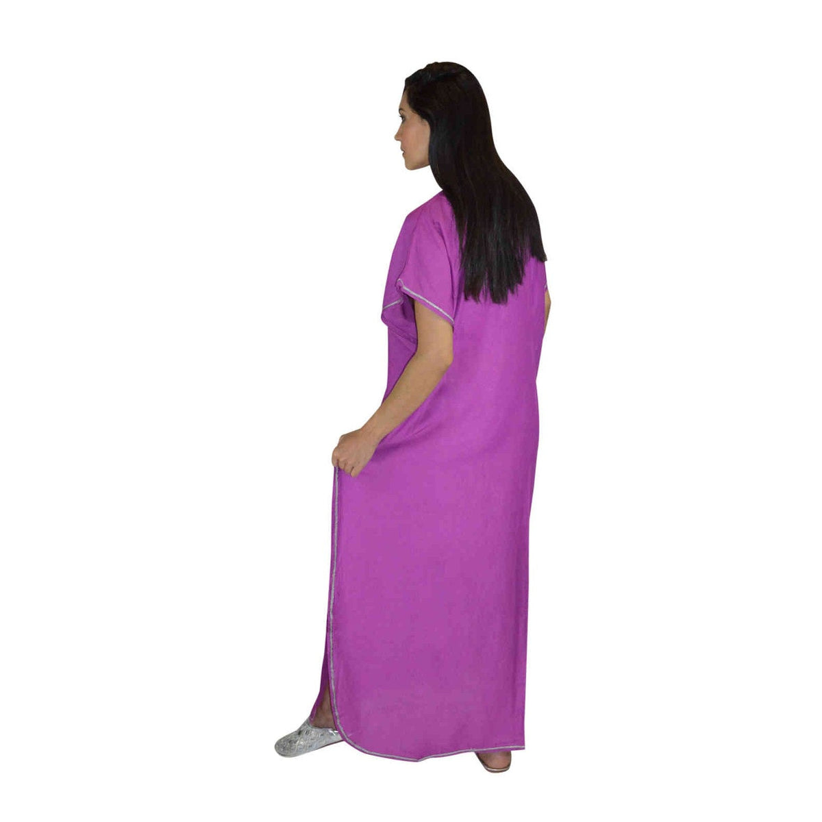 Maria Moroccan Woman Casual Kaftan - Purple