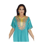 Zohra Moroccan Woman Casual Kaftan - Teal