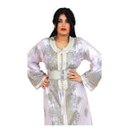 Luna Caftan White Complimentary Belt-0