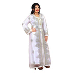 Luna Caftan White Complimentary Belt-4750