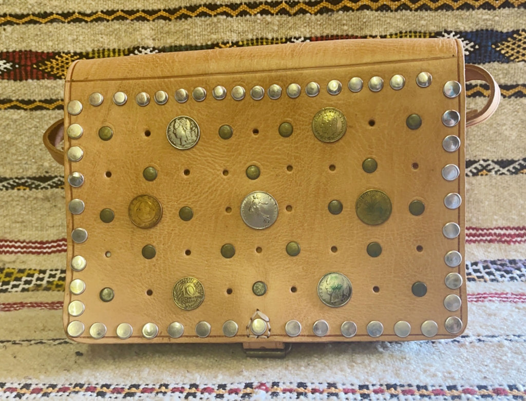 Coin Leather Purse Tan - Tan