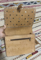 Coin Leather Purse Tan - Tan