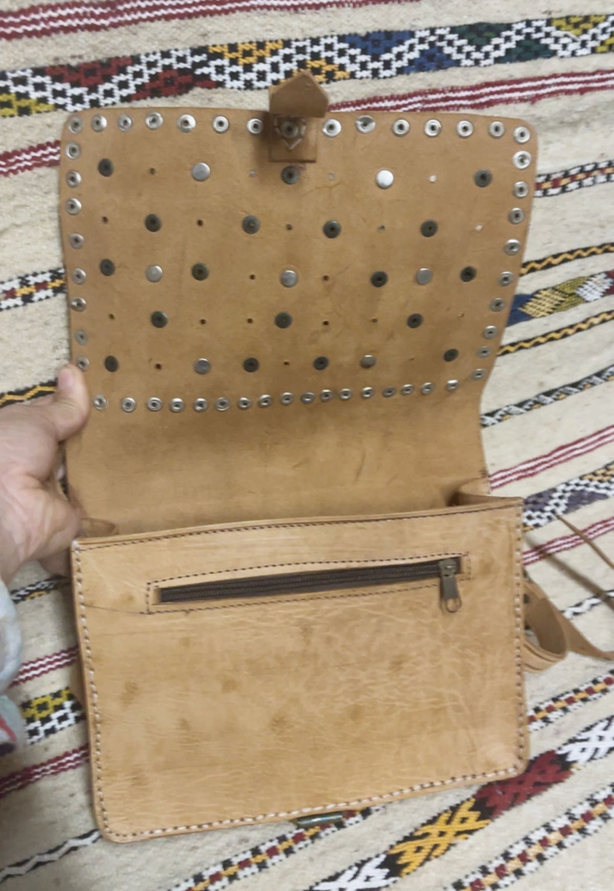 Coin Leather Purse Tan - Tan