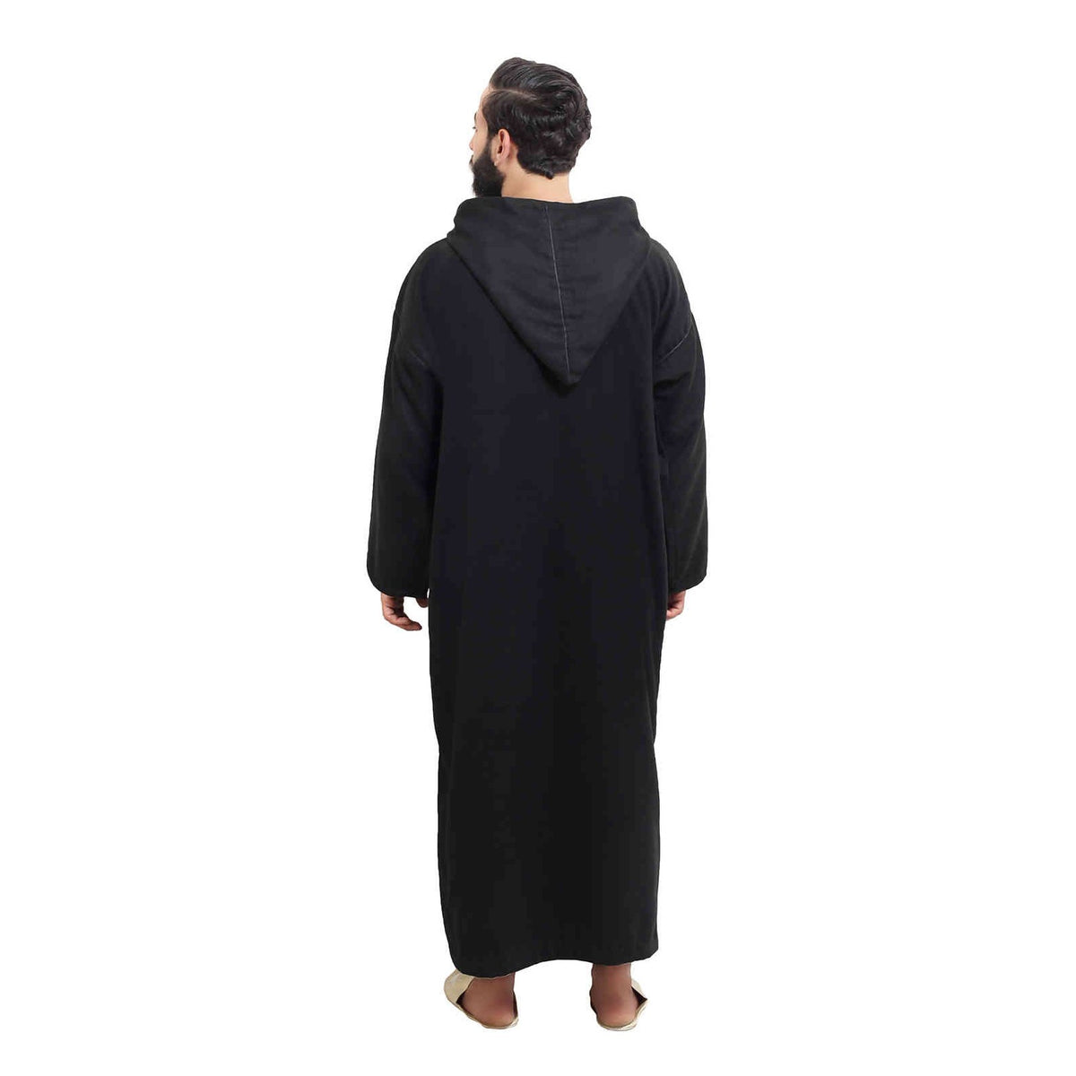 Men Winter Djellaba - Black