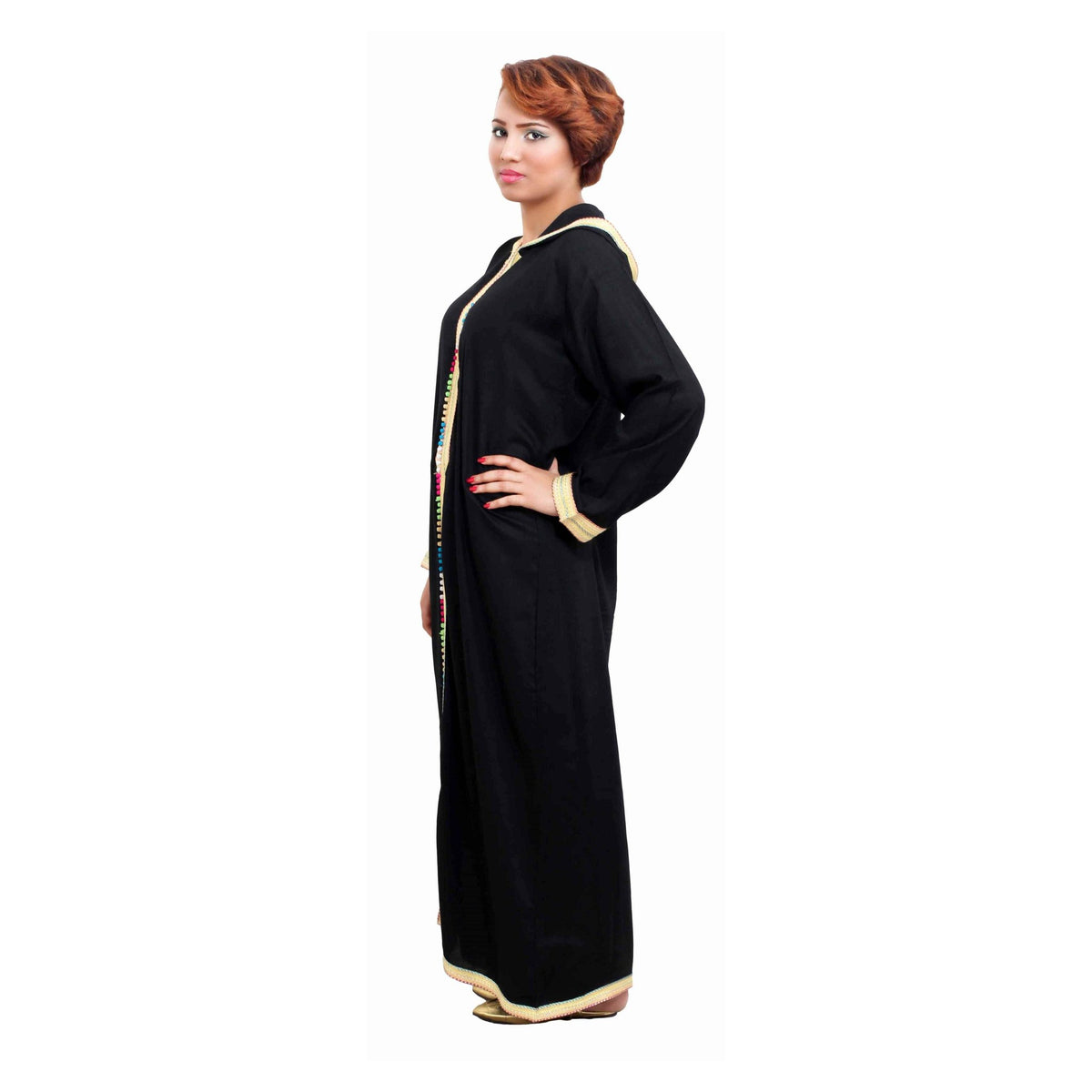 Moroccan Women Sara Djellaba - Black