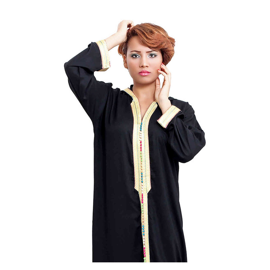 Moroccan Women Sara Djellaba - Black
