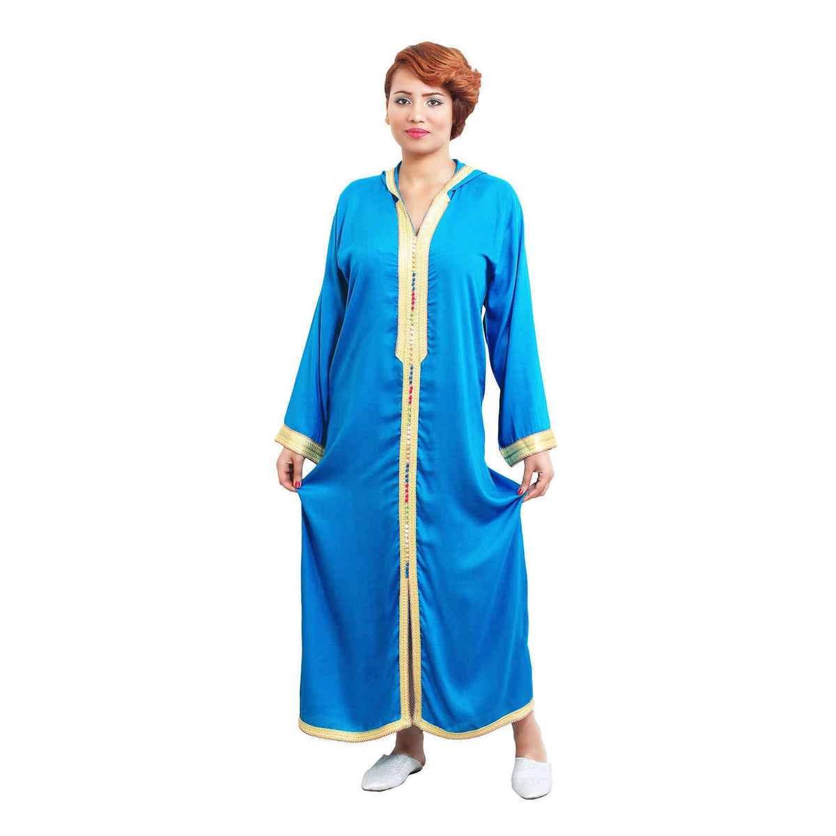 Moroccan Women Sara Djellaba - Light Blue