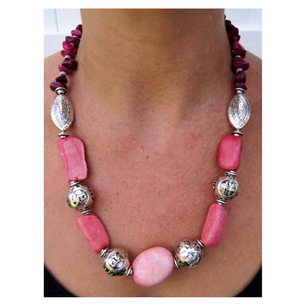 Rose Necklace Handmade-0
