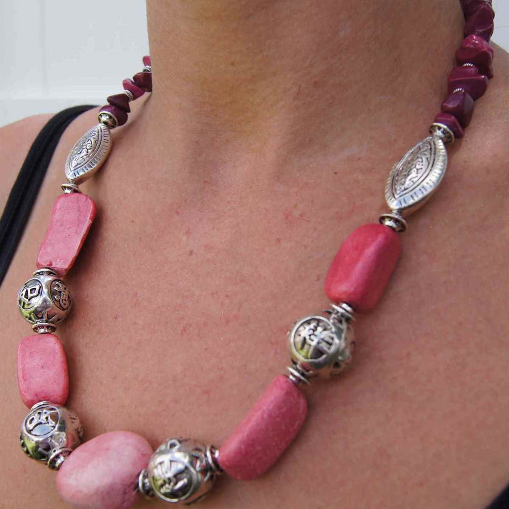Rose Necklace Handmade-8047