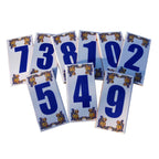 Decorative House Numbers Ceramic Tile number 6-2202
