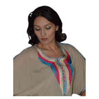 Radya Moroccan Woman Casual Kaftan - Beige