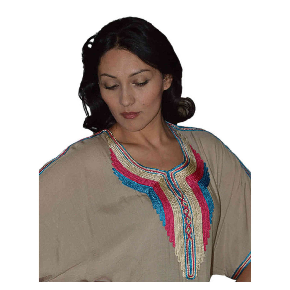 Radya Moroccan Woman Casual Kaftan - Beige