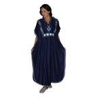 Fatima Moroccan Woman Casual Kaftan - Navy