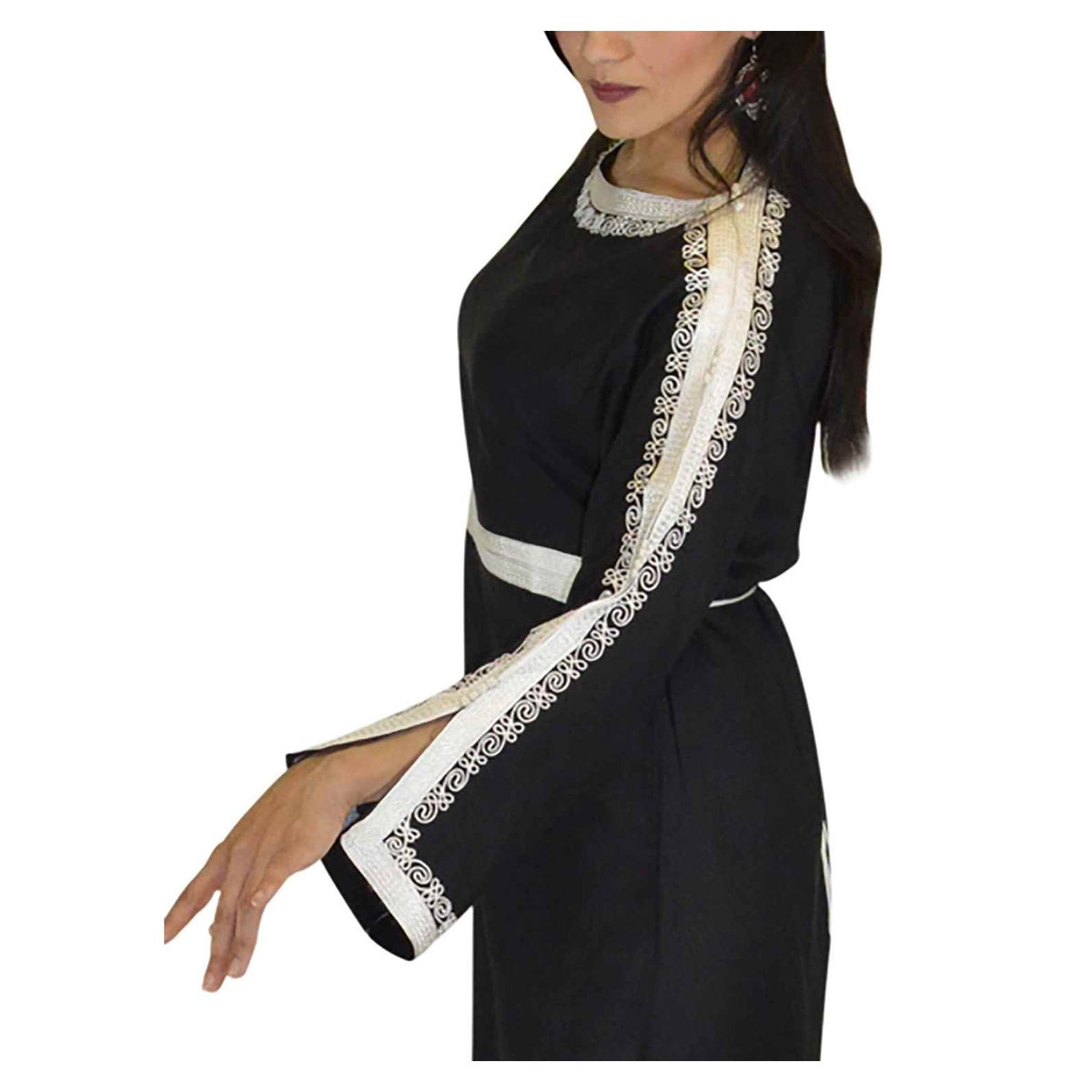Rayhana Dress Caftan Black-9851