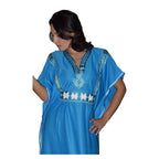 Fatima Moroccan Woman Casual Kaftan - Turquoise