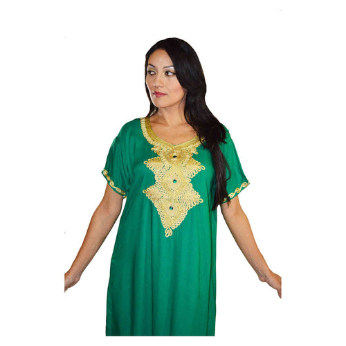 Andalousia Moroccan Woman Casual Kaftan - Green