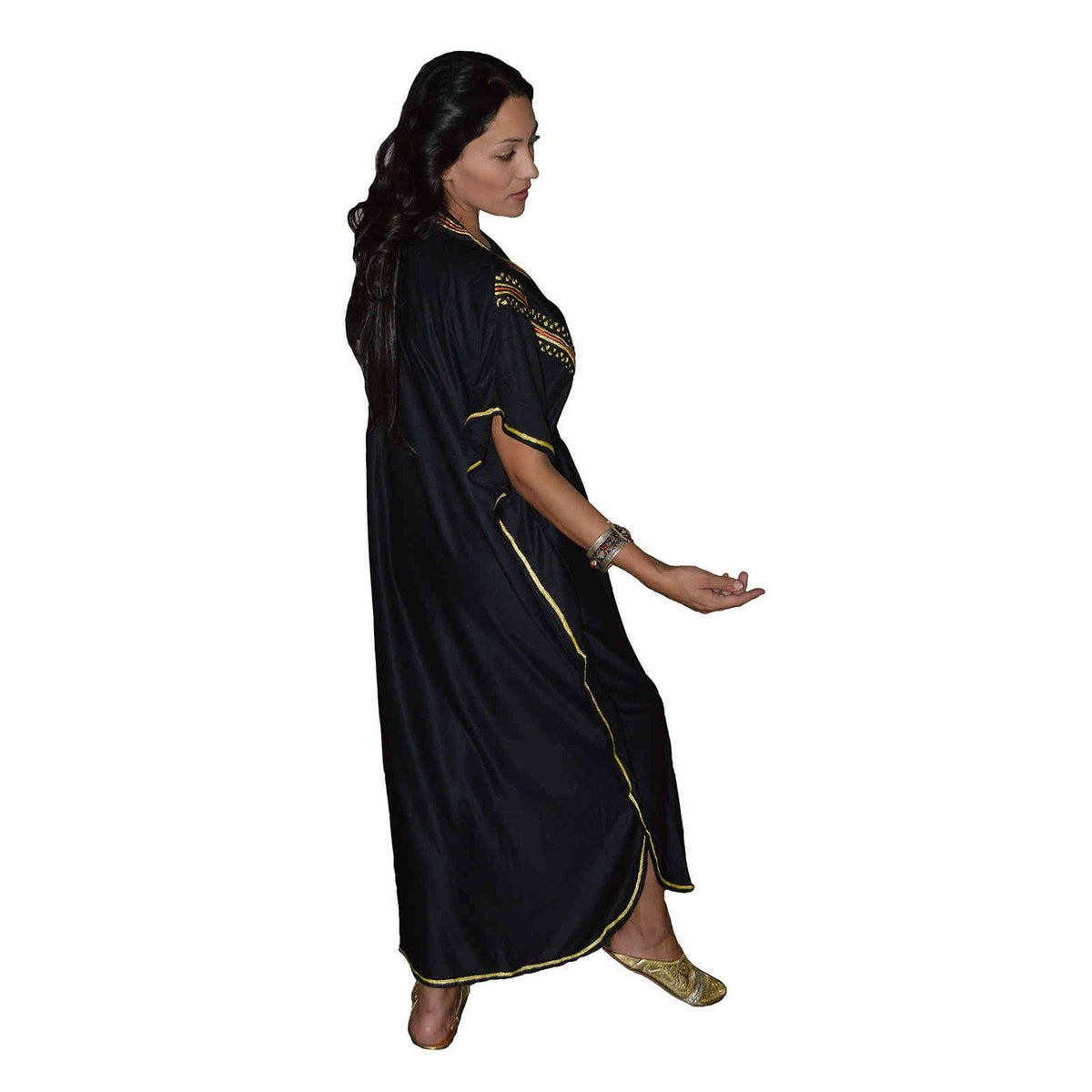 Fatima Moroccan Woman Casual Kaftan - Black