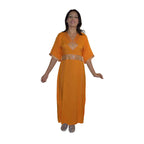 Nora Moroccan Woman Casual Kaftan - Orange