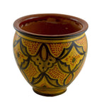 Yellow Handmade Ceramic Large Flower Pot -0