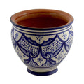 Fez Blue Handmade Ceramic Large Flower Pot -0
