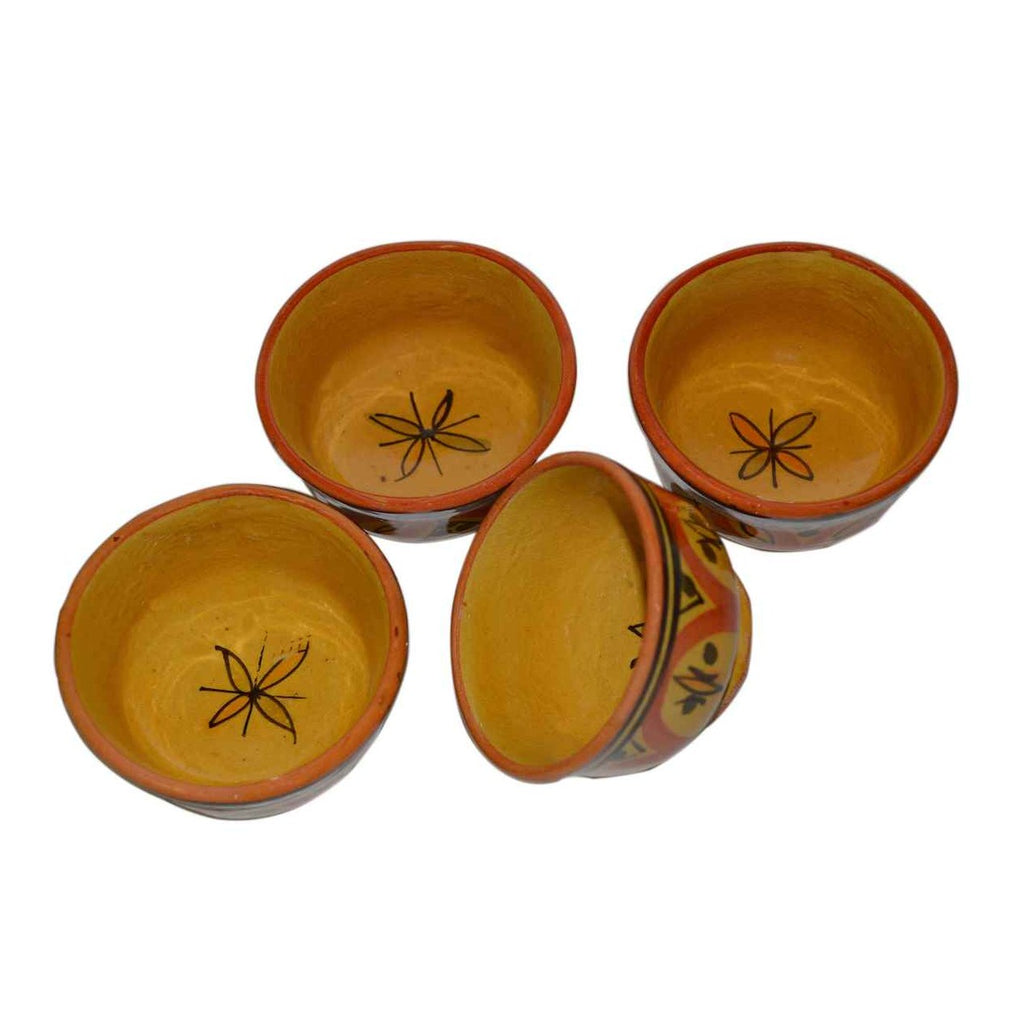Dipping Sauce Bowl Set of 4 X small - Yellow