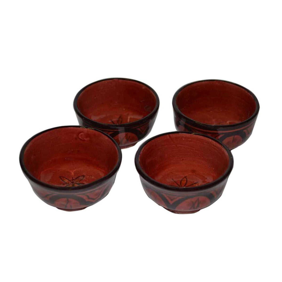 Dipping Sauce Bowl Set of 4 X small - Red
