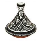 Serving Tagine White Black Small 8"