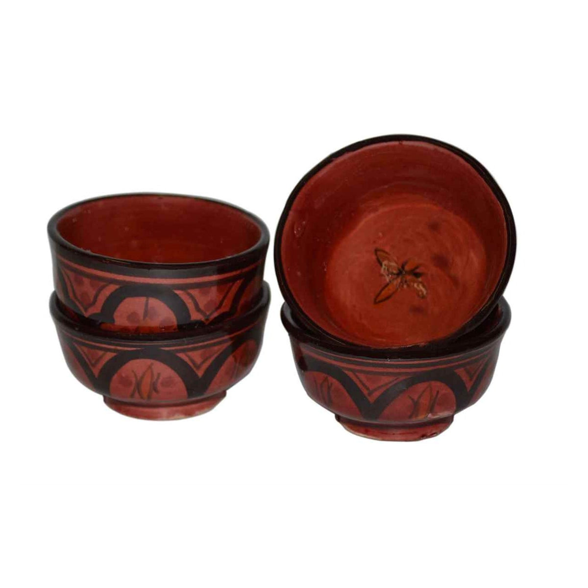 Dipping Sauce Bowl Set of 4 X small - Red