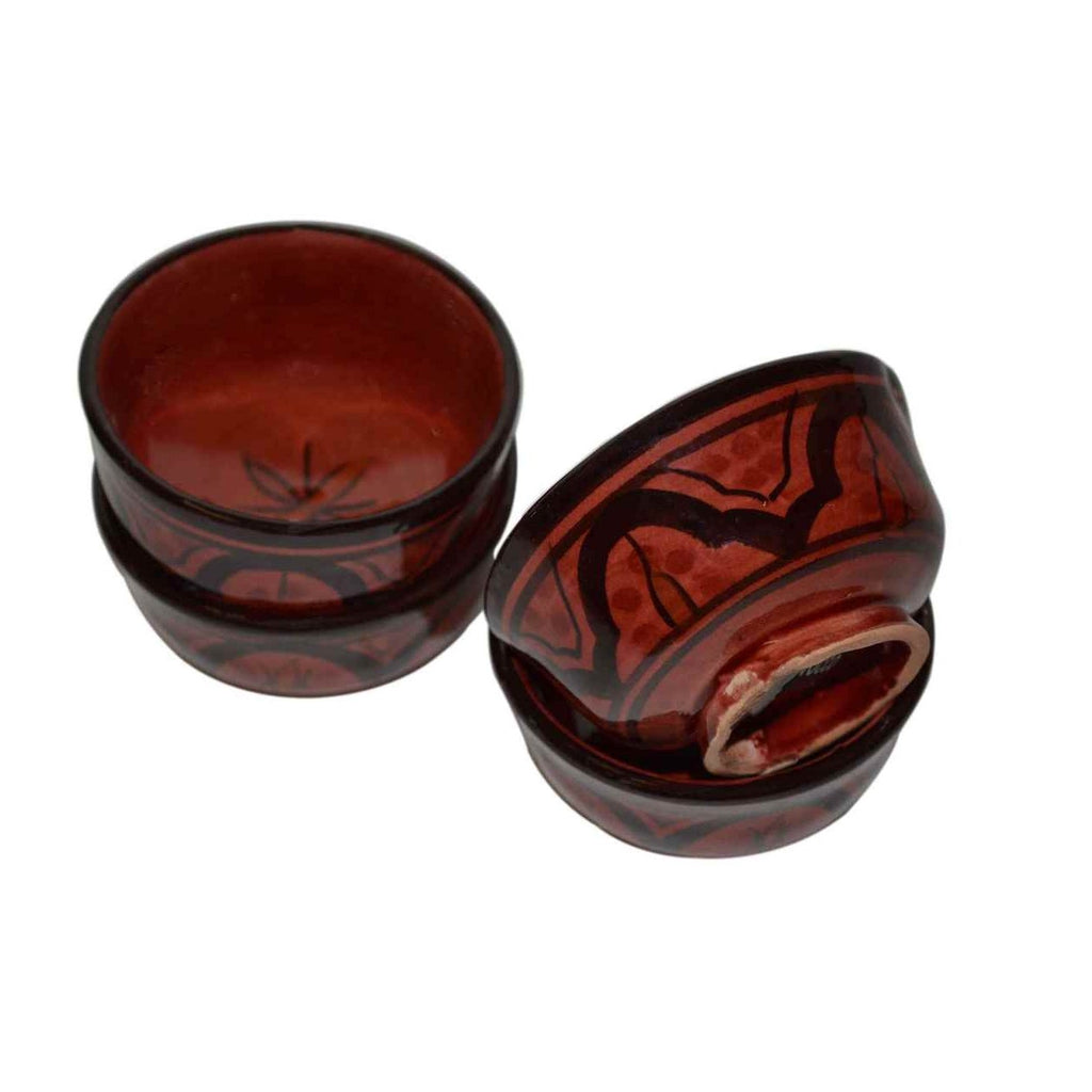 Dipping Sauce Bowl Set of 4 X small - Red