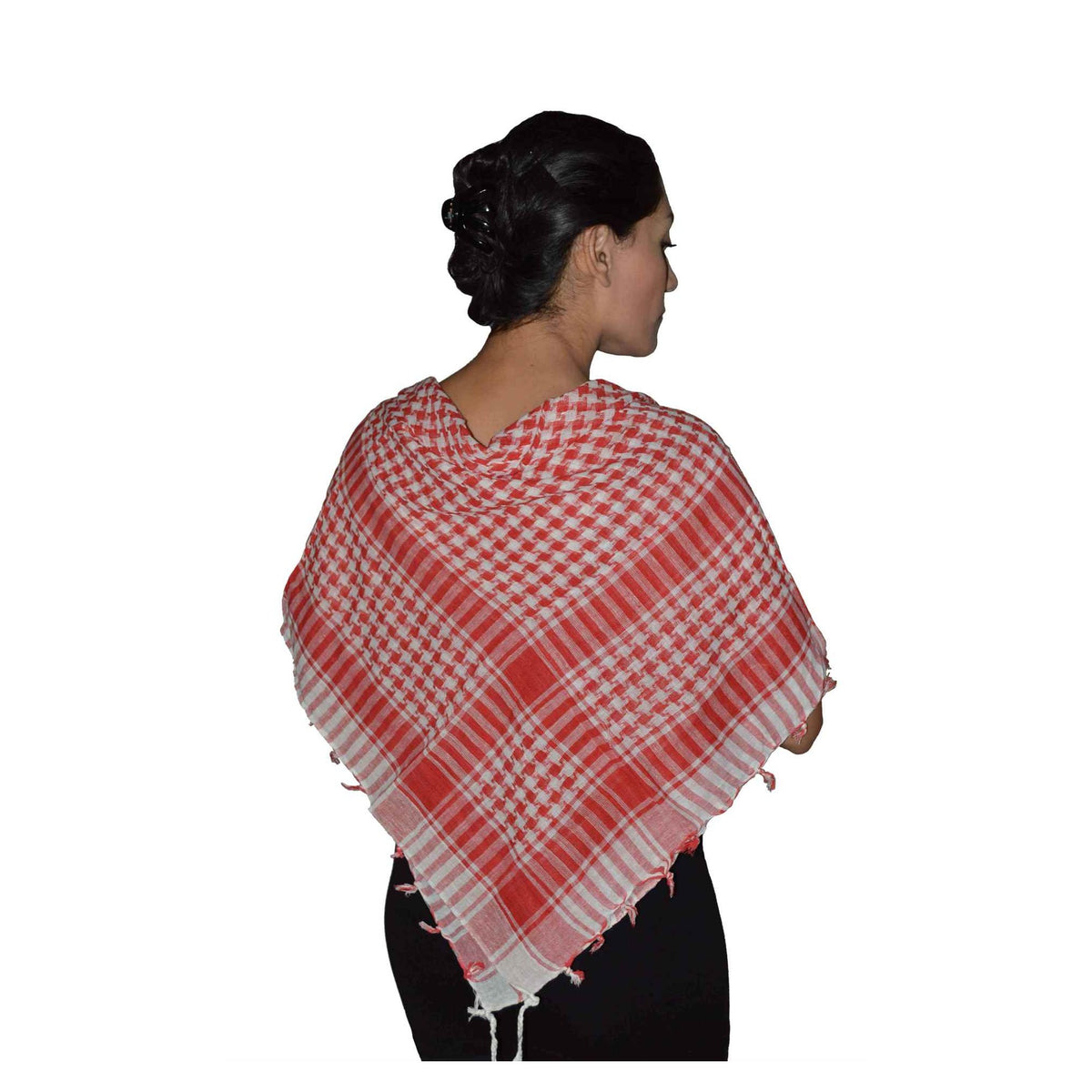 Freedom Scarf Square - Red&White