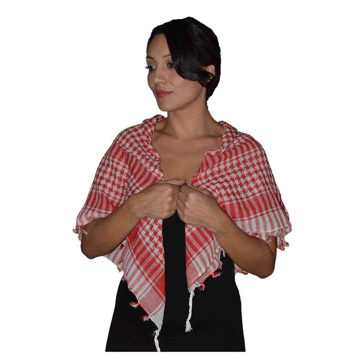 Freedom Scarf Square - Red&White