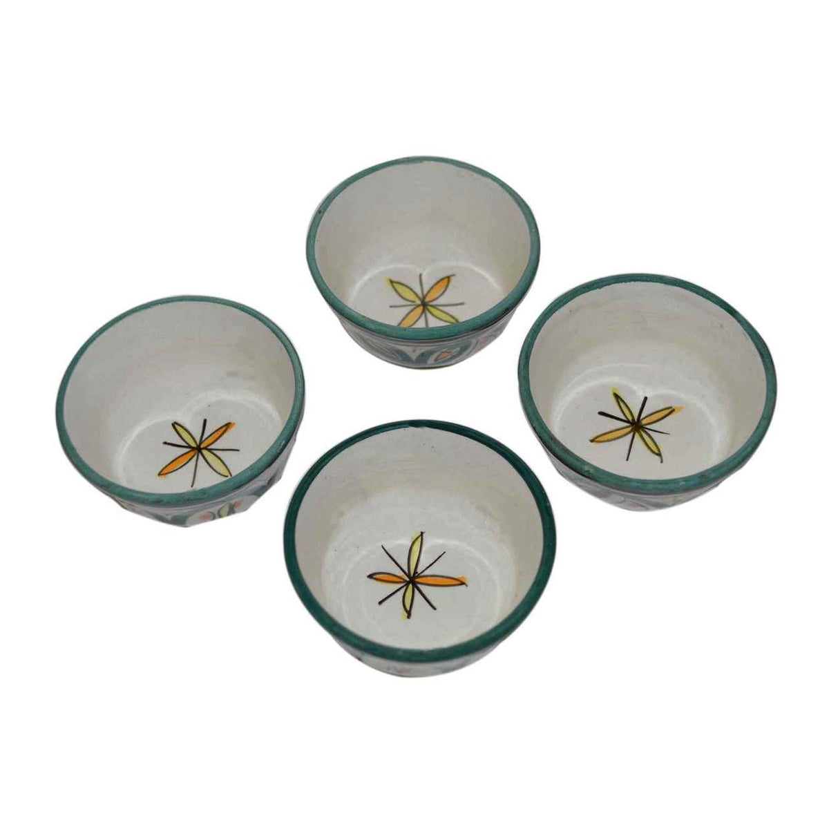 Dipping Sauce Bowl Set of 4 X small - White Multicolor