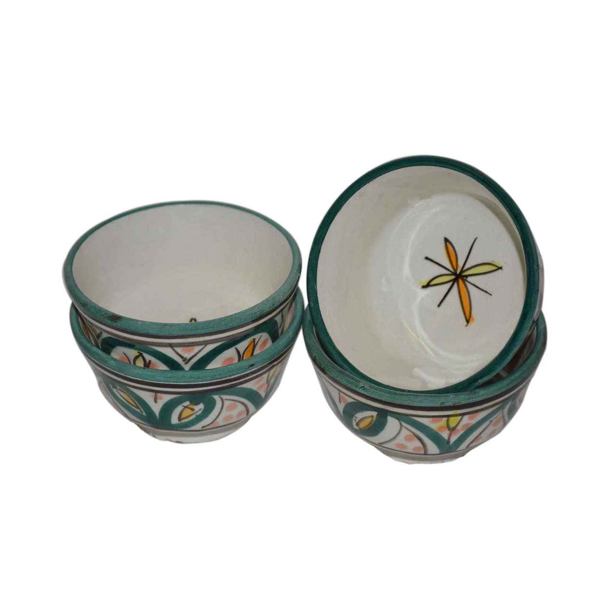 Dipping Sauce Bowl Set of 4 X small - White Multicolor