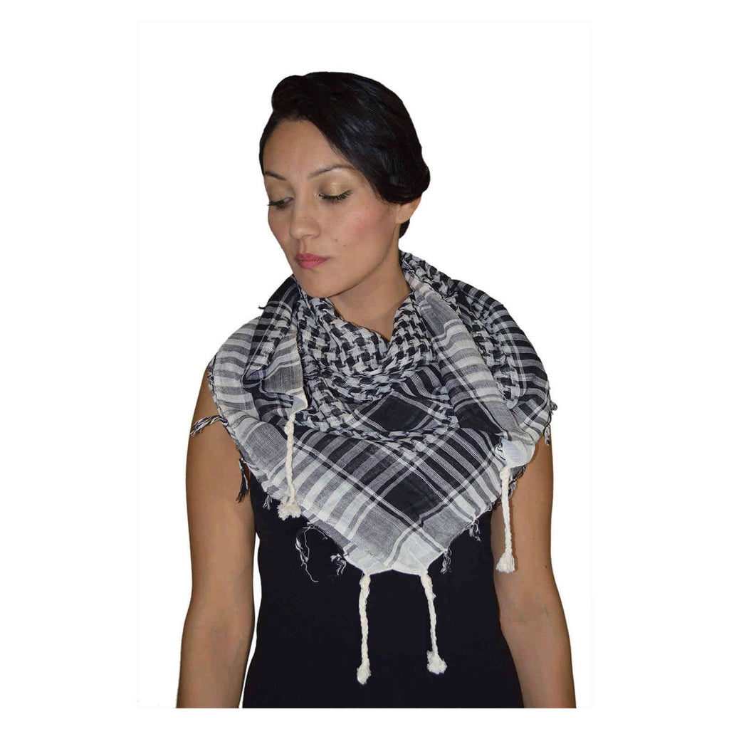 Black & White Freedom Scarf Square-0