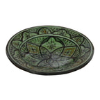 Green Ceramic Serving Plates Handmade 8"-2132