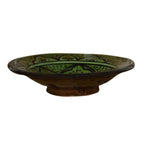 Green Ceramic Serving Plates Handmade 8"-2133