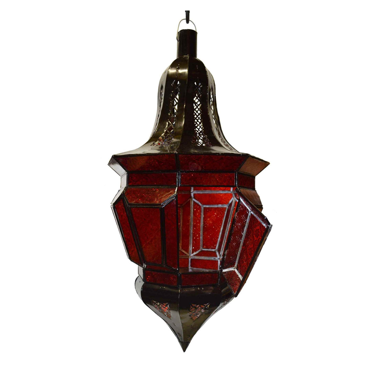 X Large Moroccan Lanterns - Red