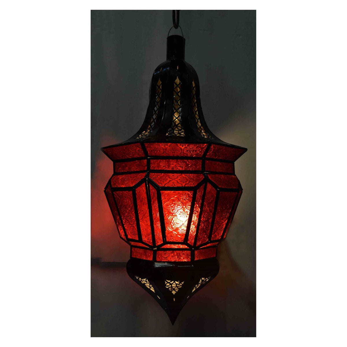 X Large Moroccan Lanterns - Red