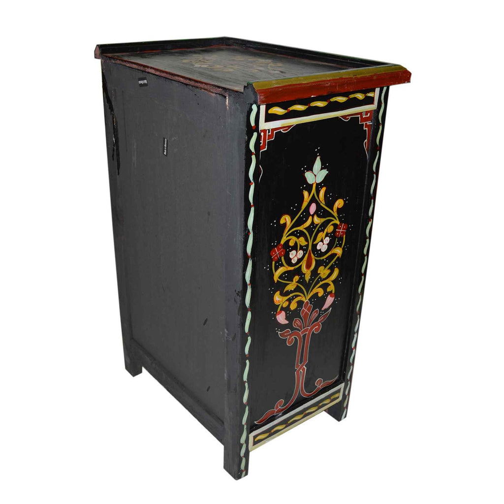 Wood Painted Dresser Single Black