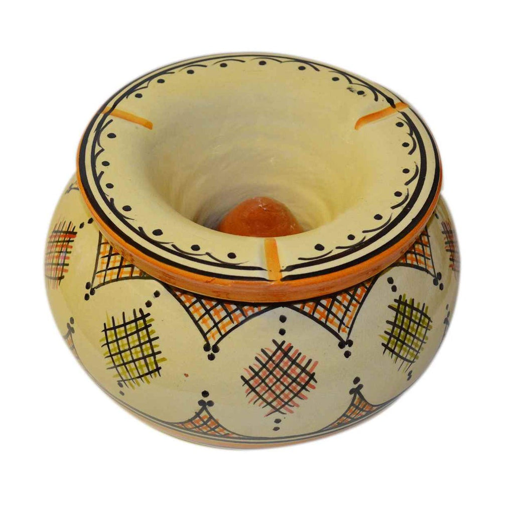 Smokeless Ashtray Xlarge Crisscross - Beige