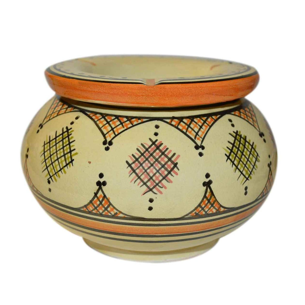 Smokeless Ashtray Xlarge Crisscross - Beige