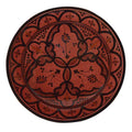 Safi Red Ceramic Serving Plate Handmade 8"-0