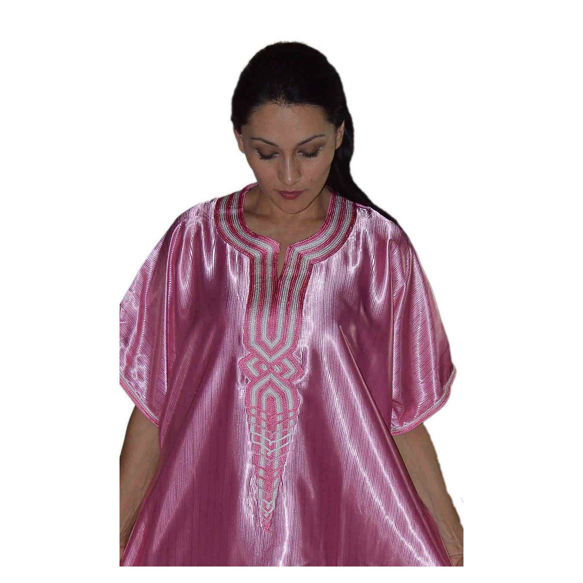 Sunny Morocan Woman Casual Kaftan - Pink