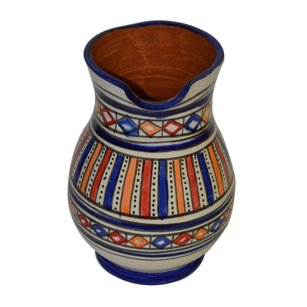 Ceramic Serving Pitcher Stripe Blue -10122