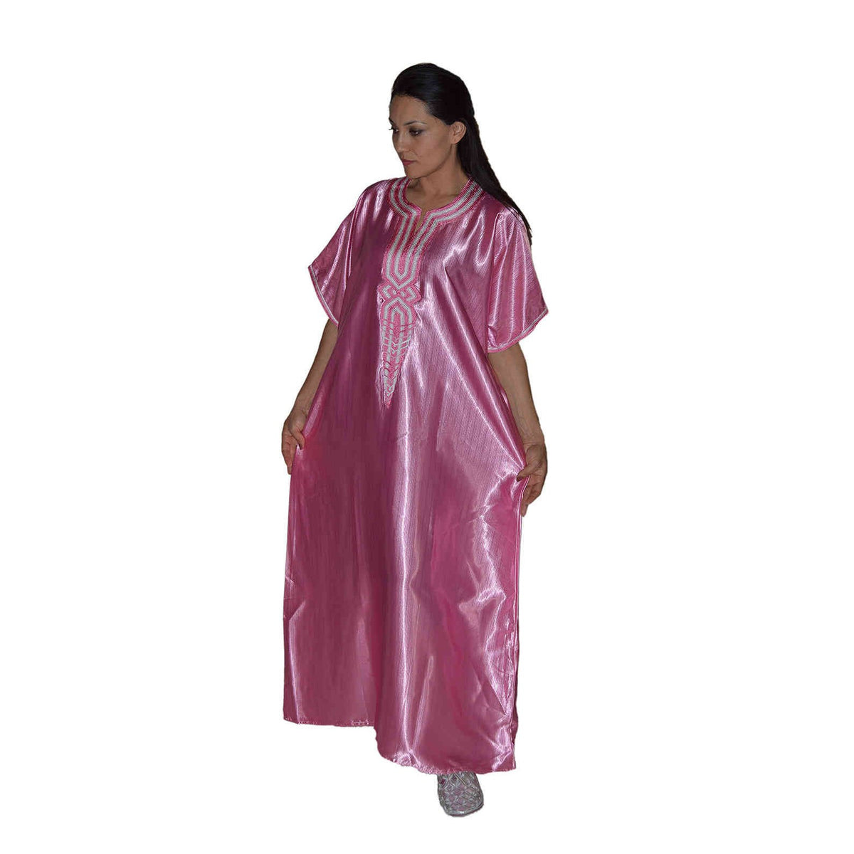 Sunny Morocan Woman Casual Kaftan - Pink