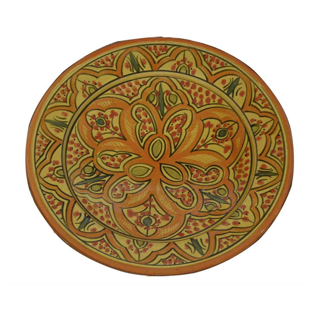 Lwimina Ceramic Serving Plate Handmade Large 12"-0