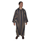 Moroccan Men Striped Djellaba - Black & Gold